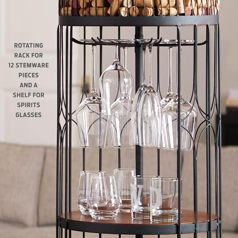 DEMO ONLY Iron Wine Bottle Shelf