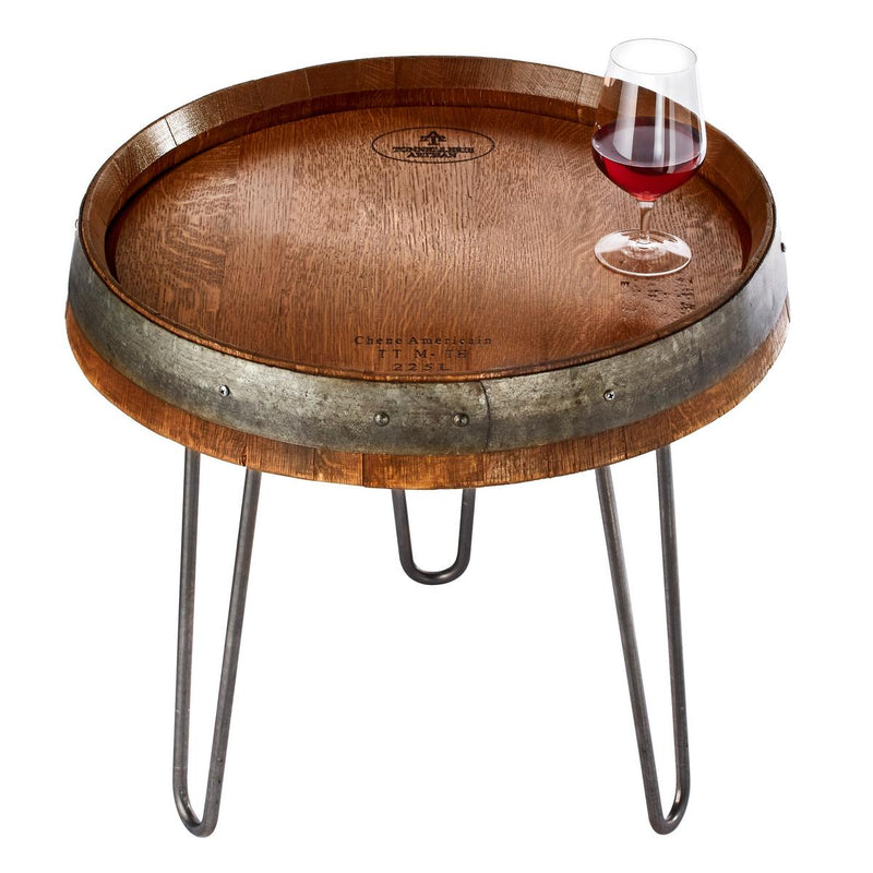 DEMO ONLY Wine Barrel Head End Table