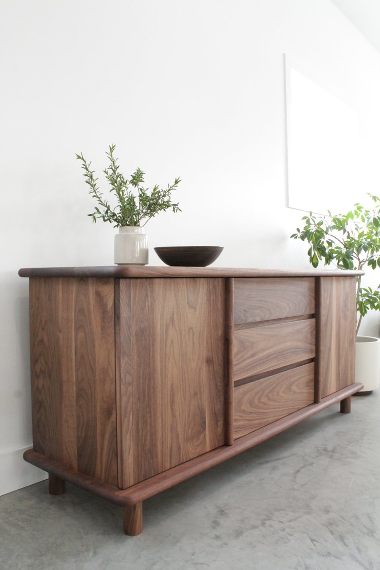 DEMO ONLY Walnut Media Console