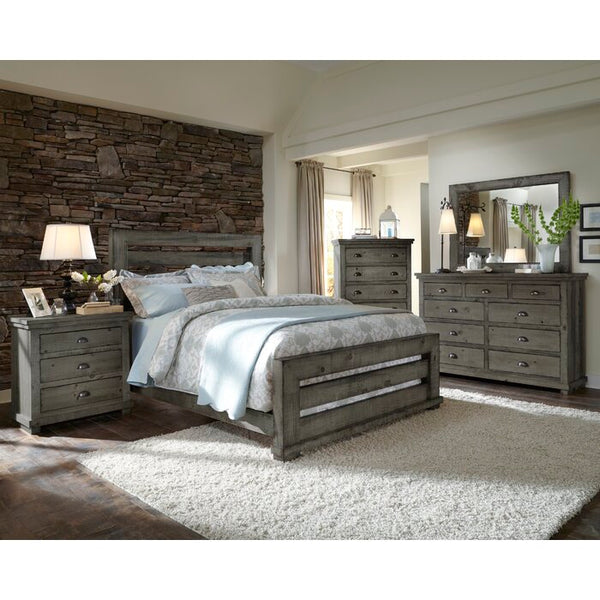 DEMO ONLY Dark Gray Distressed Extra Large Dresser