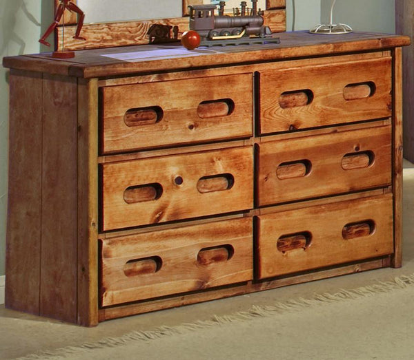 DEMO ONLY Pine Amber Wash Dresser